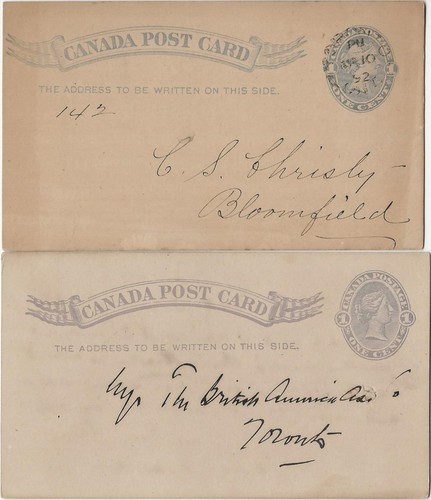 Canada ganzsachen postal - ganzsachen,