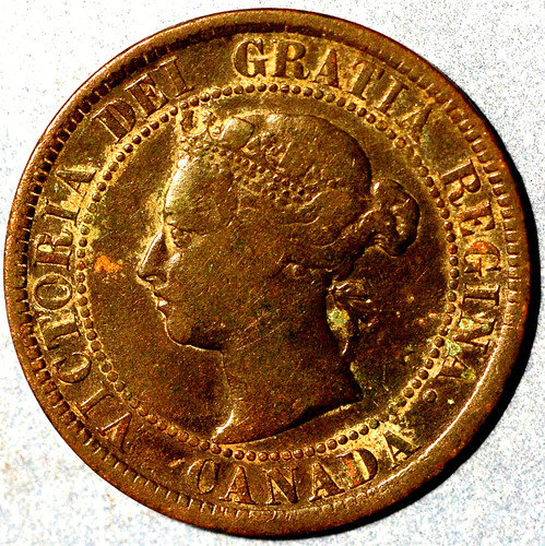 Cent 1884 victoria canada - cent,