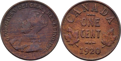 Canada cent 1920 - cent,