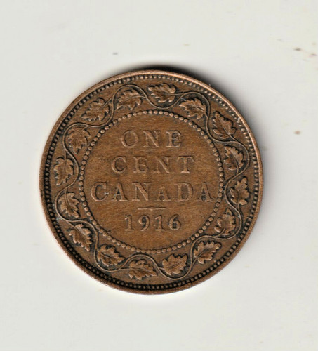 Canada 1916 one cent könig - 1916,