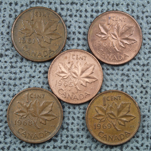 Cent canada 1961 64 65 - canada, '65