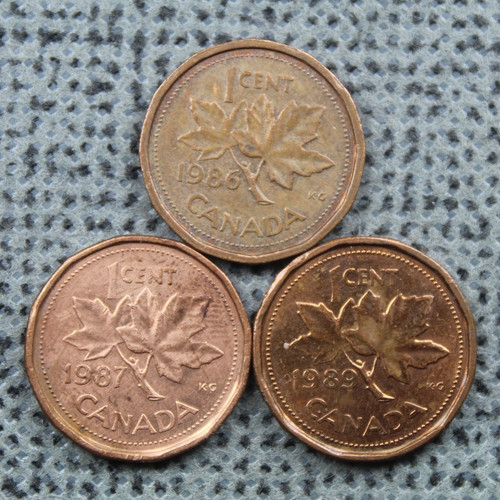 Cent canada 1986 - 1, '87