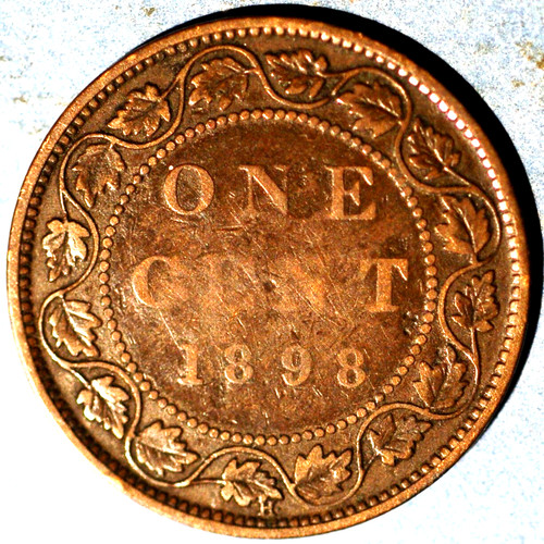 Cent 1898 victoria canada - cent,