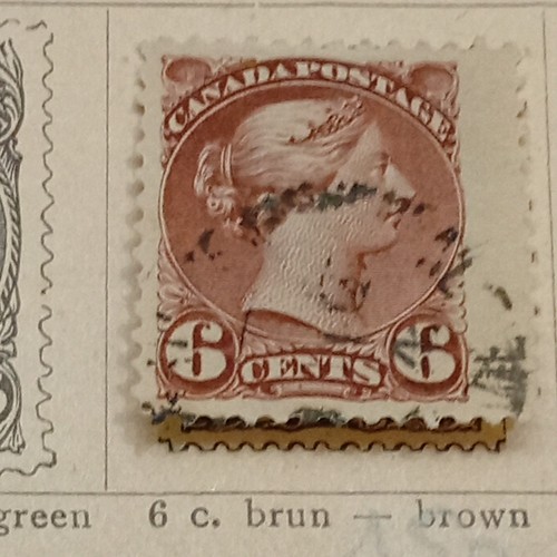 Briefmarke 1868 kanada 6 - briefmarke,