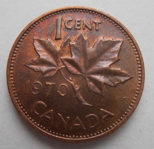 1970 kanada cent bankfrisch - kanada,