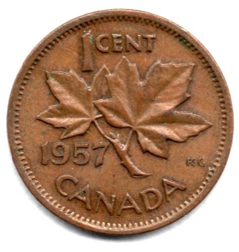 Canada cent 1957 - canada,