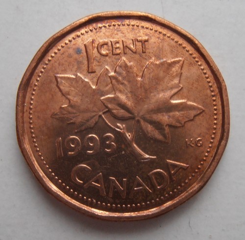1993 kanada cent bankfrisch - 1993,